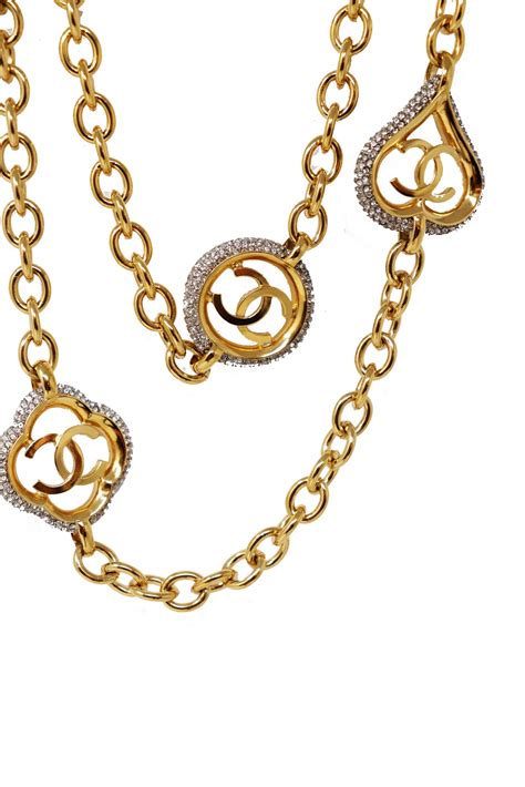 chanel long necklace|chanel long necklace price.